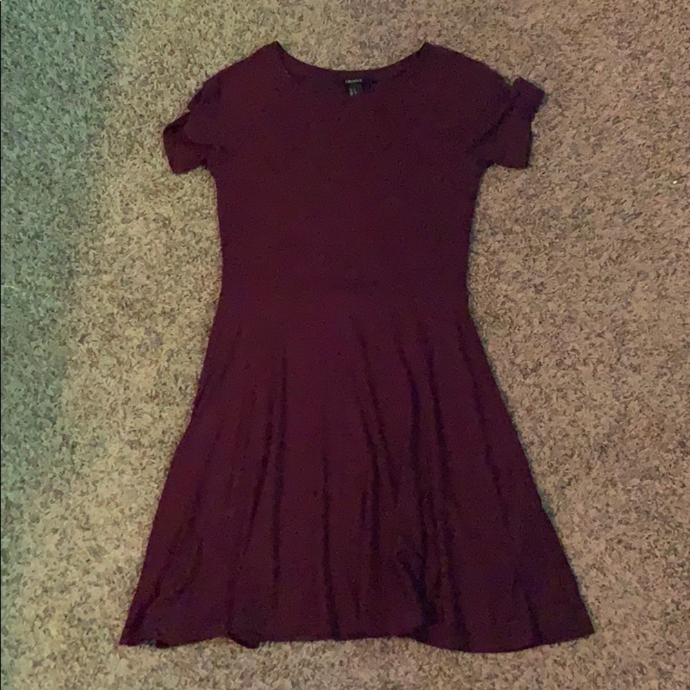 Burgundy dress